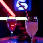 Cocktail Drinks with Drinking Straws
